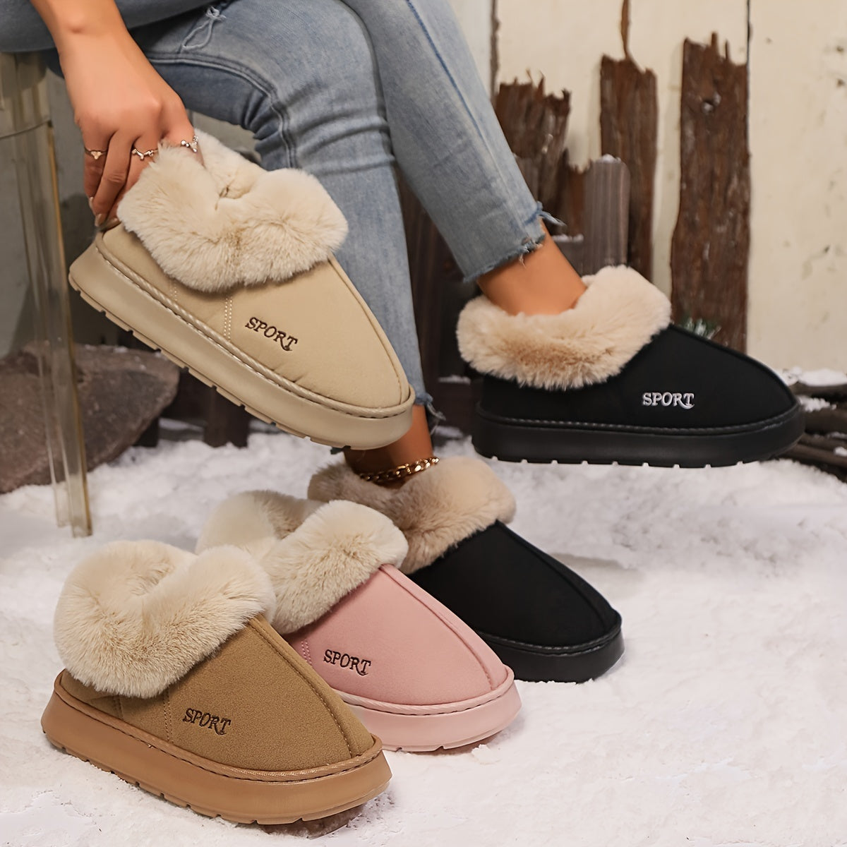 Cozy Plush Soft Slippers Shoes