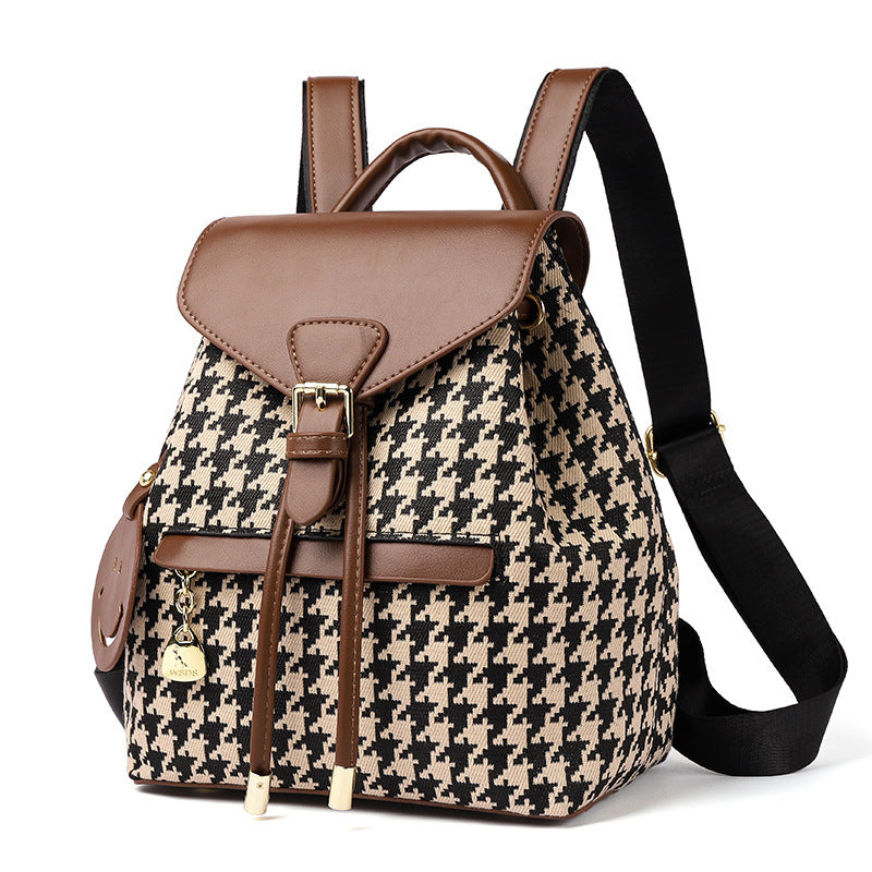 Houndstooth Women Travel Bags