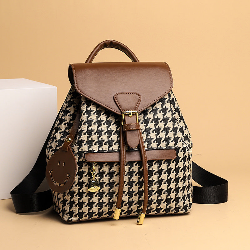 Houndstooth Women Travel Bags