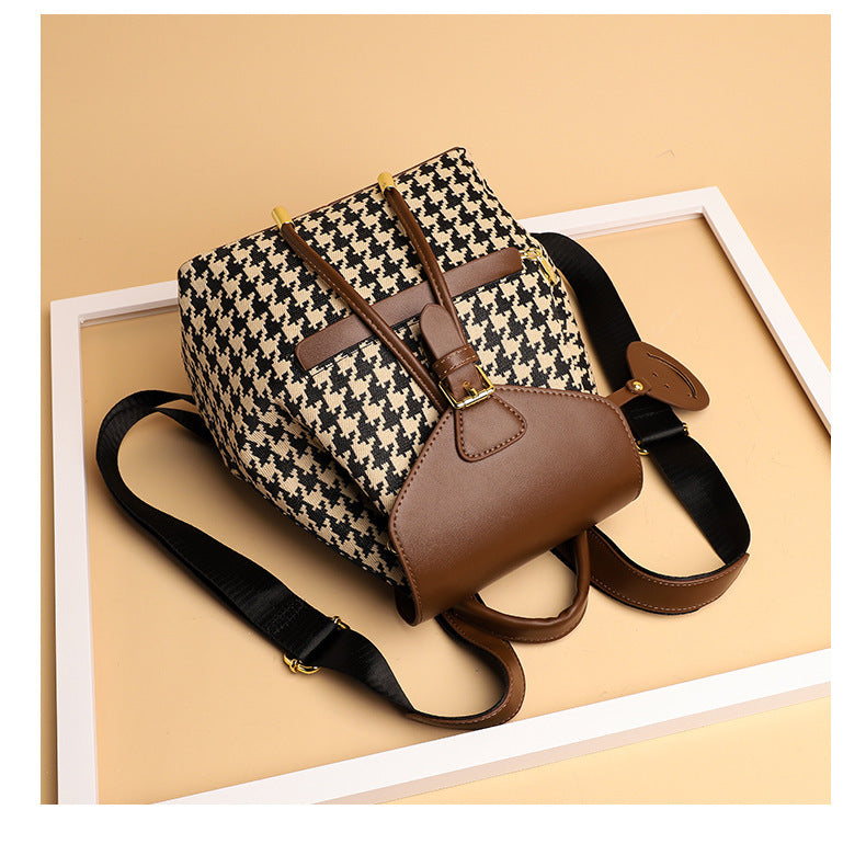 Houndstooth Women Travel Bags