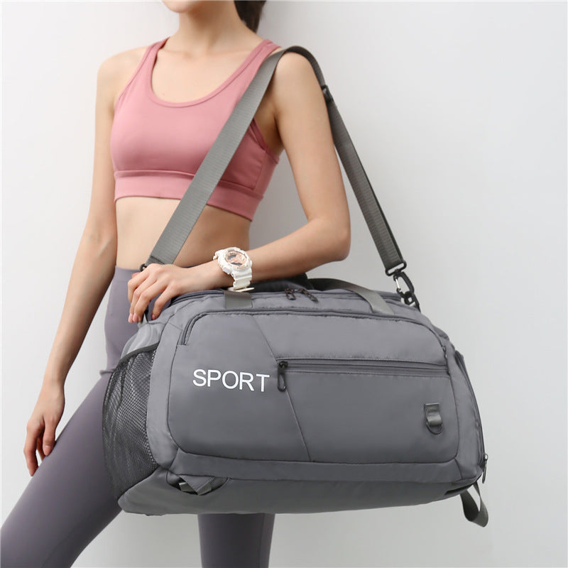 Women Shoulder Waterproof Sports Travel Backpack With Shoes Compartment