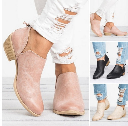 Autumn Women Heel Ankle Boots