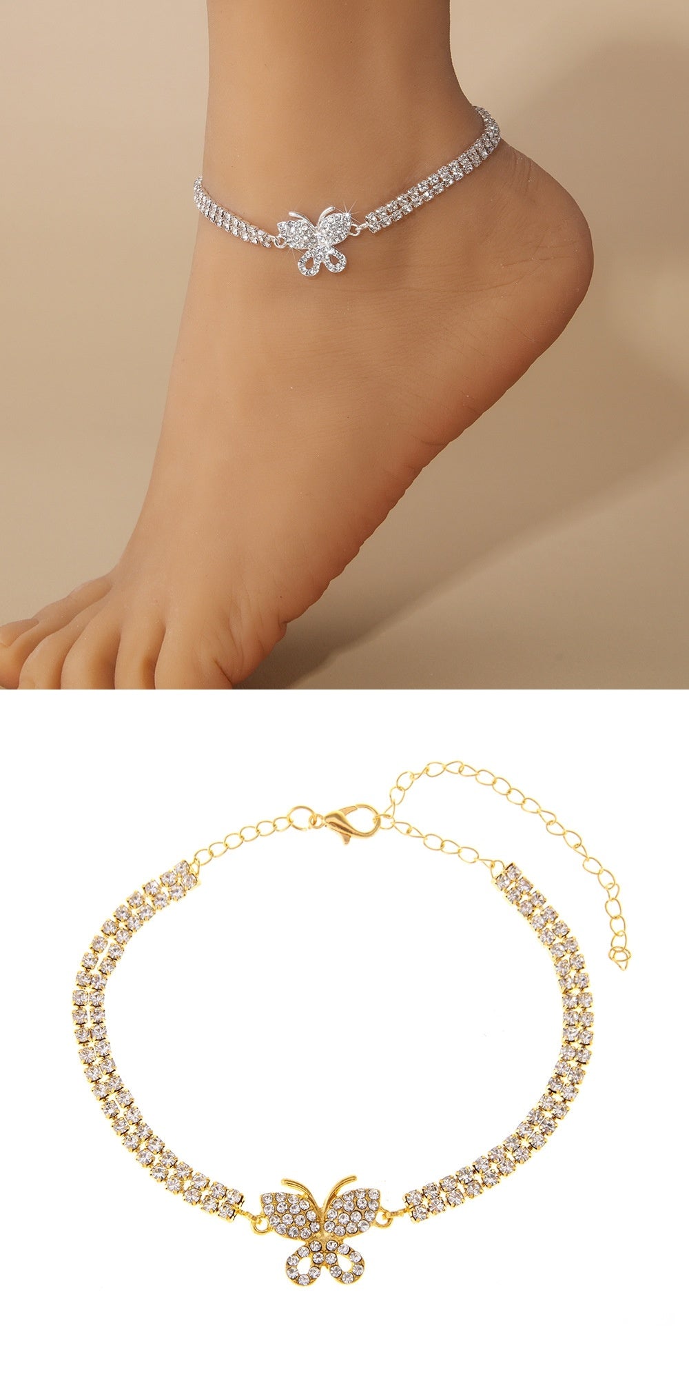 Creative Butterfly Anklet Beach Ornament Women