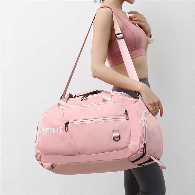 Women Shoulder Waterproof Sports Travel Backpack With Shoes Compartment